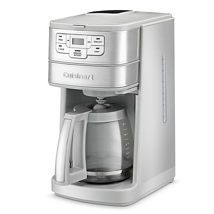 12-Cup Automatic Grind and Brew Coffeemaker, Black/Stainless Steel N36438