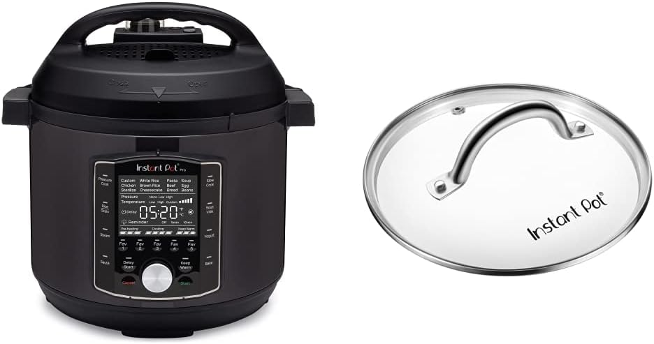 10-in-1 Pressure Cooker, 6 Quart, Stainless Steel Rim H386