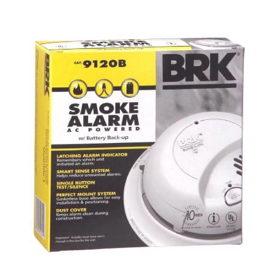 12 PACK Hardwired Smoke Alarm with Battery Backup L96619