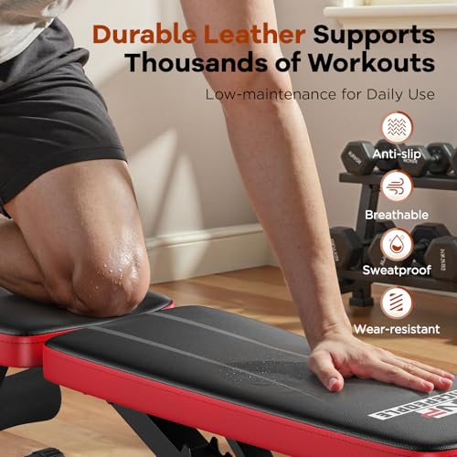 Foldable Weight Bench with 8 Backrests O42148