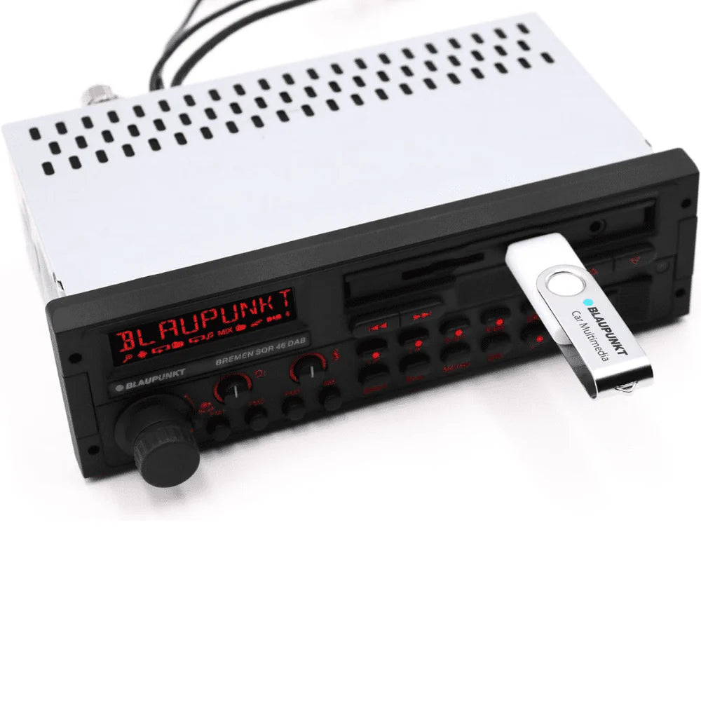 Retro Car Stereo Radio Bluetooth USB MP3 AUX Input D18801