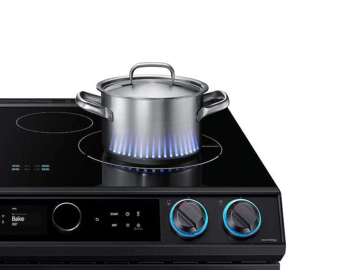 6.3 cu. ft. Smart Slide-in Induction Range Black Stainless N236