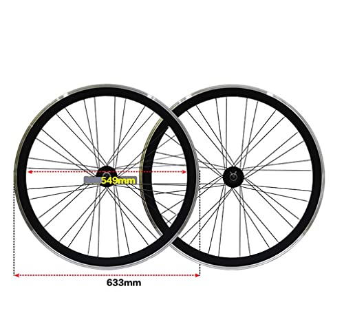 700c 40mm Rims Single Speed Fixed Gear Wheelset V Brake 13 Teeth 32/36H Hub Set E813