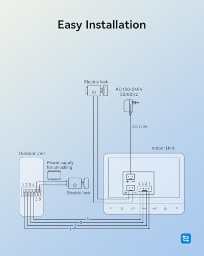 7 Inches Wired Video Doorbell Camera with Monitor N339