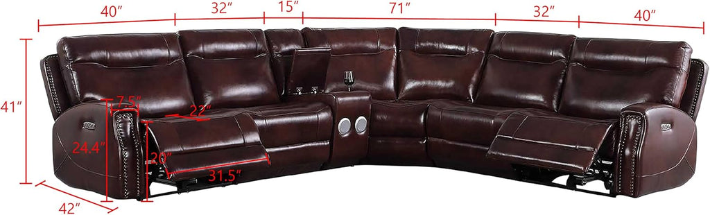 Brown Recliner Sofa Set Q209510