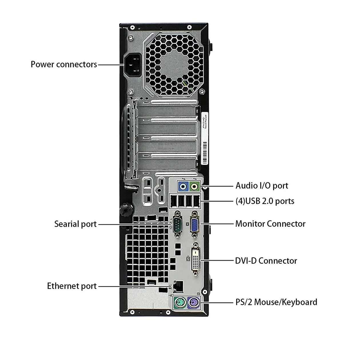 Dual Core 3.4Ghz 8GB 256GB SSD Windows 10 PRO Desktop Computer O139