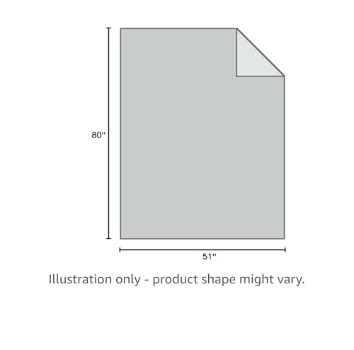 51"x 80" Gray Wool Blanket, 50% Wool, Lightweight 2 lb O34144