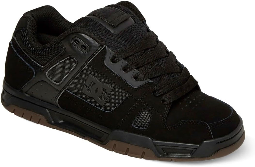 Black/Gum Low Top Skate Shoe P7869