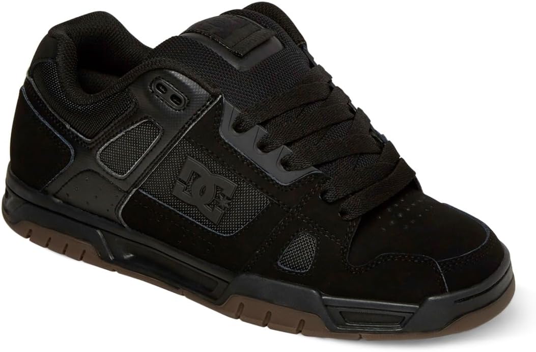 Black/Gum Low Top Skate Shoe P7869