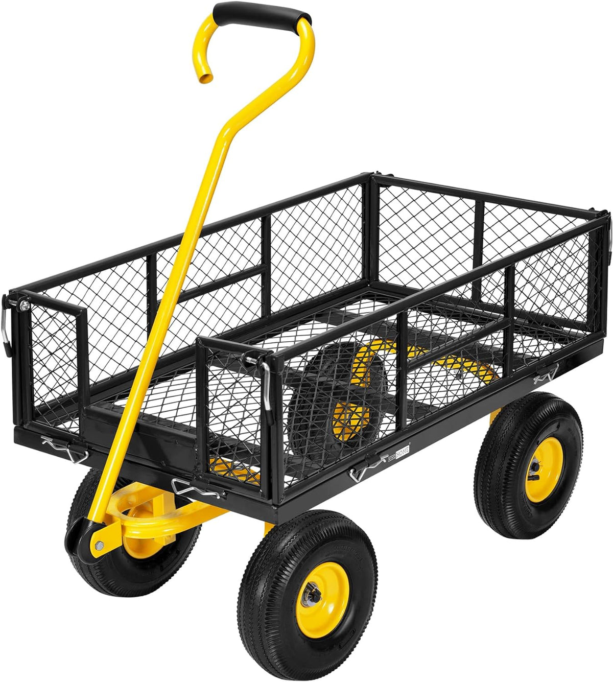 Heavy Duty Mesh Steel Garden Cart with Removable Sides P74218