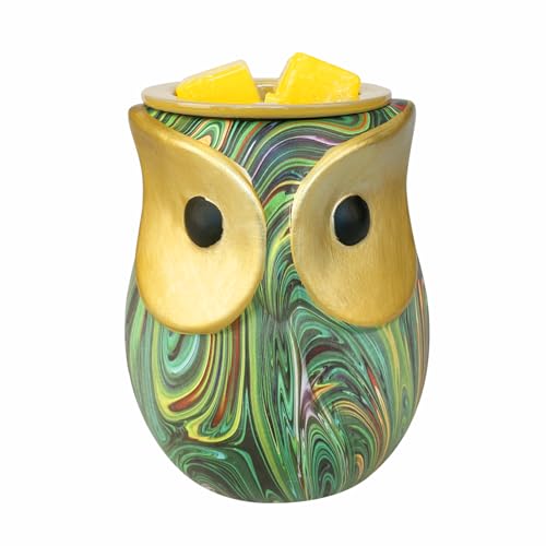 Owl Green Electric Wax Melt Warmer A1793