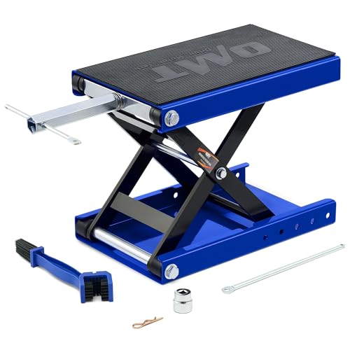 1100lb Motorcycle Scissor Lift Jack with Wide Deck T Handle I302
