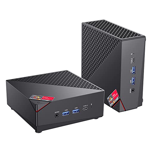 Mini Gaming PC AMD Ryzen 7 5800U 16GB DDR4 RAM 512GB SSD Wind 11 Pro 8 Cores 16 Threads Mini Computers 4K Triple Display Mini Desktop Bluetooth WiFi 6 S1788