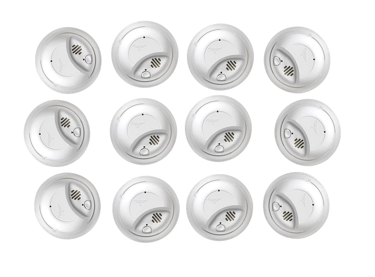 12 PACK Hardwired Smoke Alarm with Battery Backup L96619