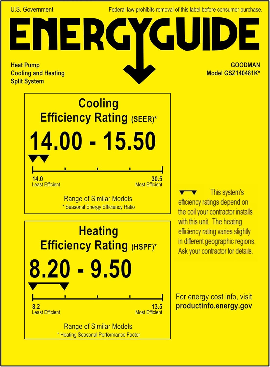 4 Ton 15 Seer Heat Pump System with Air Handler K784529
