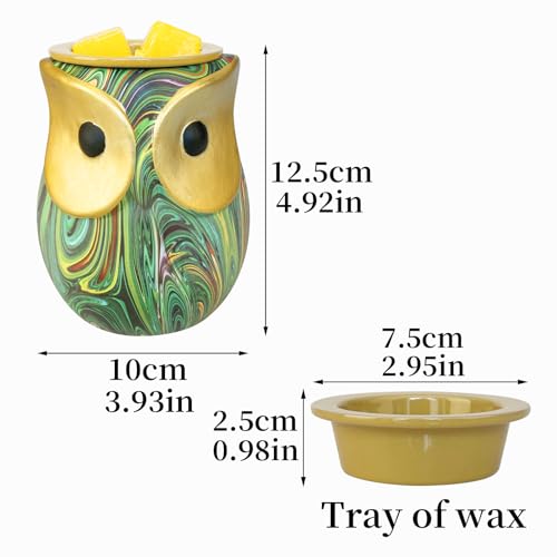 Owl Green Electric Wax Melt Warmer A1793