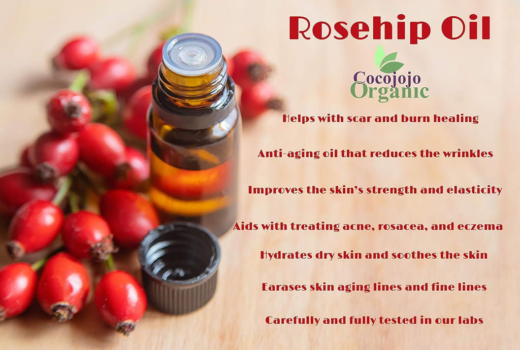100% Pure Unrefined Cold Pressed Rosehip Oil - 32 Oz G9662