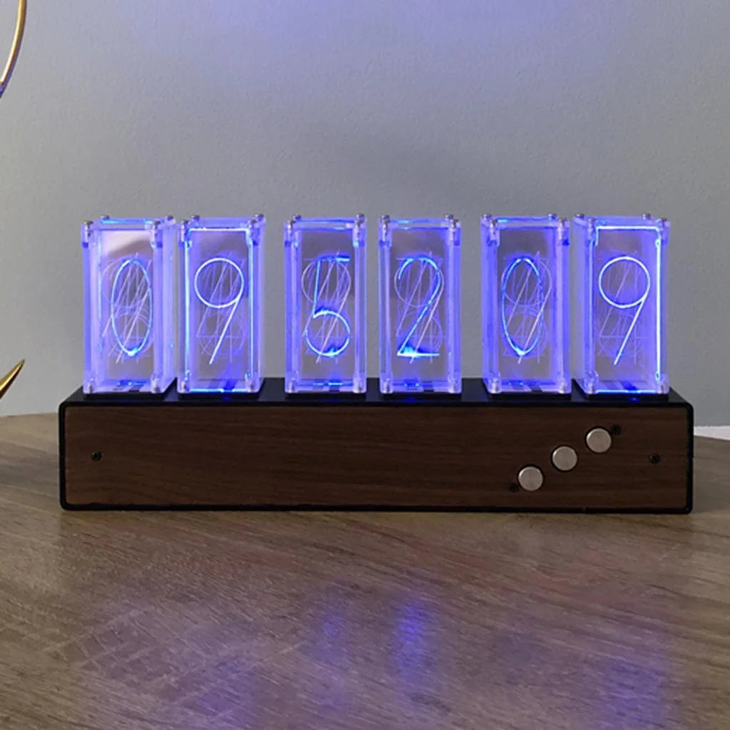 LED Nixie Clock Digital Tube Clock R14918