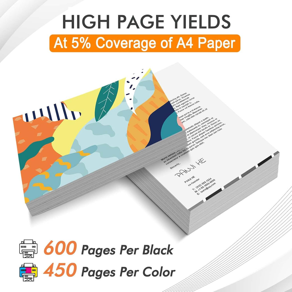 Remanufactured Ink Cartridge 63 Pack of 2 (2 Black 1 Tri-Color) J616
