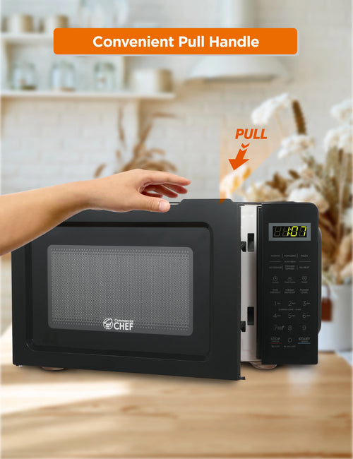 0.7 Cubic Feet 700 Watt Stainless Steel Microwave Oven U655802