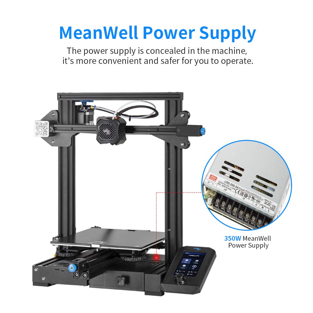 3D Printer with Carborundum Glass Platform 8.66x8.66x9.84 Inch Printing Size H2042