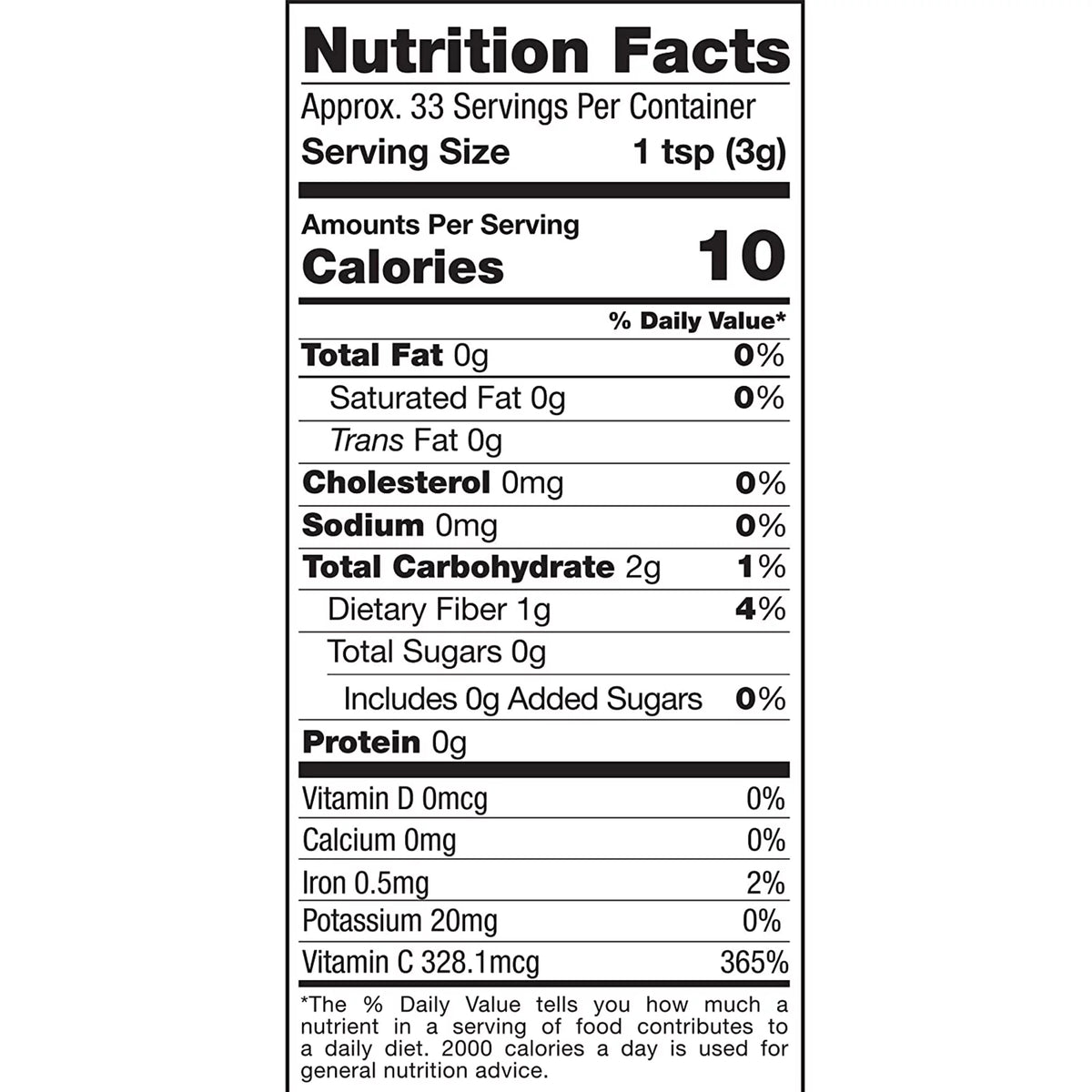 Raw Organic Camu Camu Powder, 3.5 oz H29096