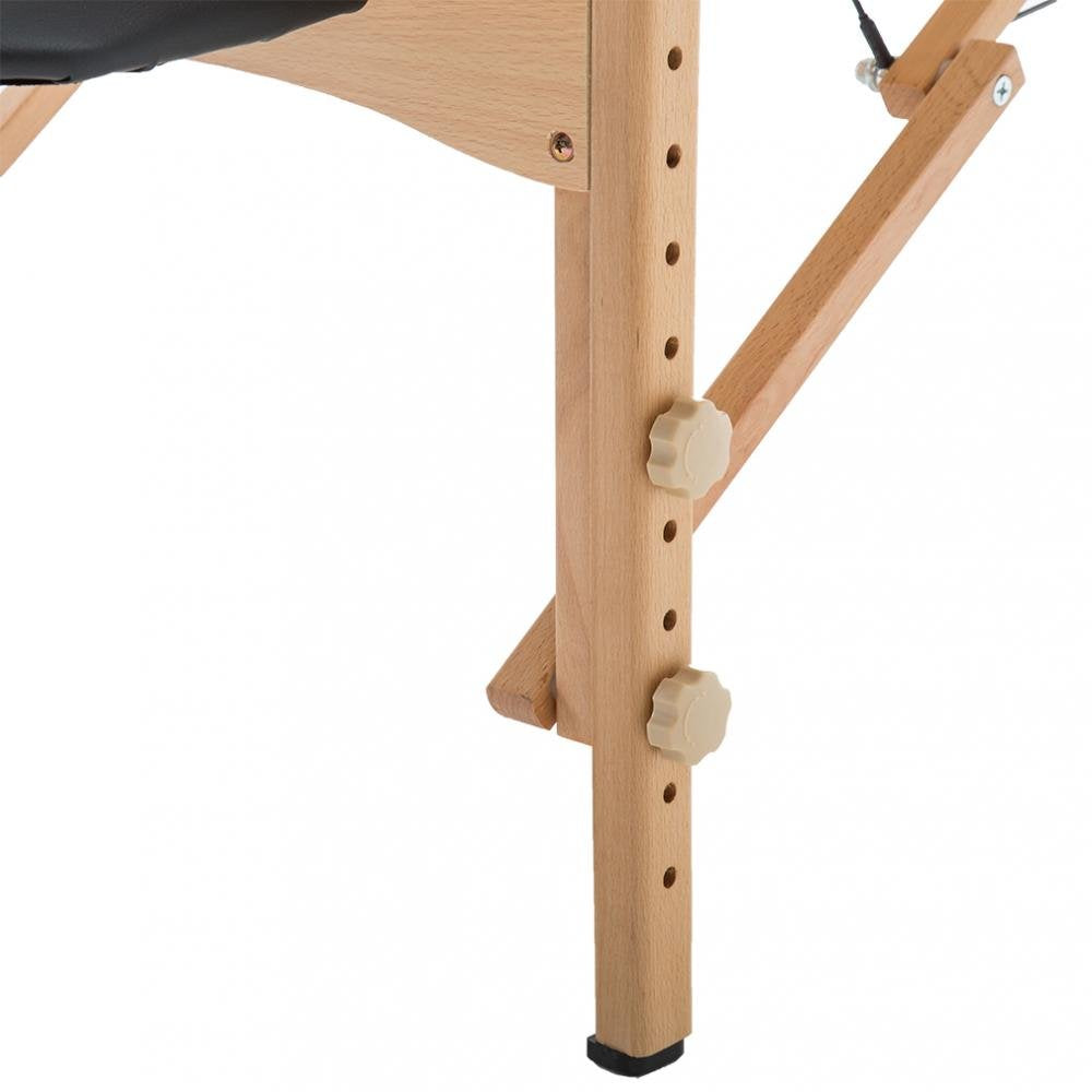 Black 84" Massage Table with Carry Case X676551