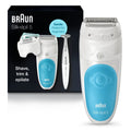 Epilator Hair Removal Device Cordless Rechargeable Wet & Dry A8448