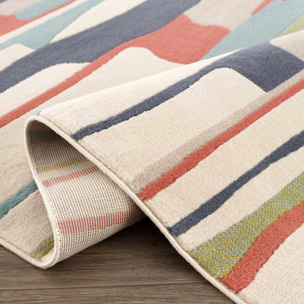 Modern Farmhouse Multicolor Area Rug - 7'10" x 10'3" D697161