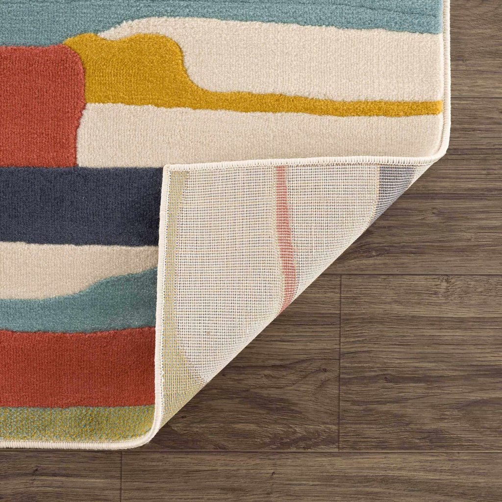Modern Farmhouse Multicolor Area Rug - 7'10" x 10'3" D697161
