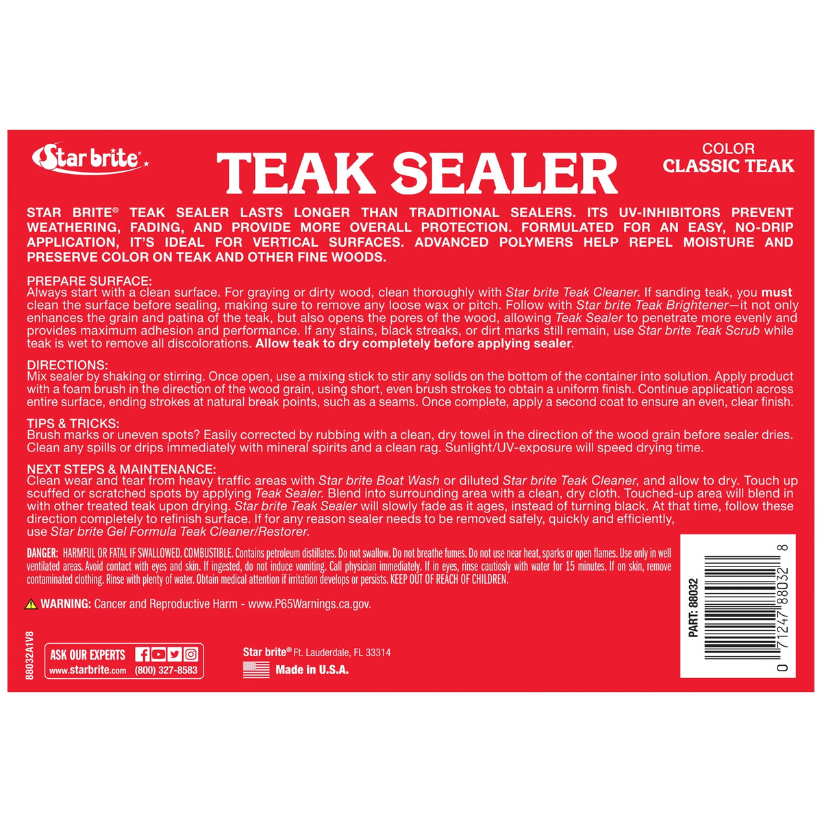 32 OZ Teak Sealer T35091