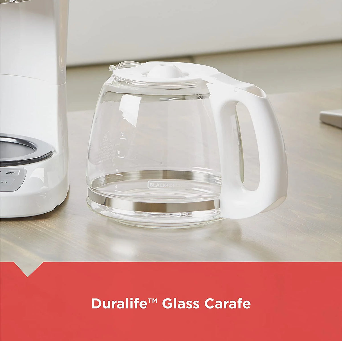 12 Cup White Programmable Coffee Maker I480