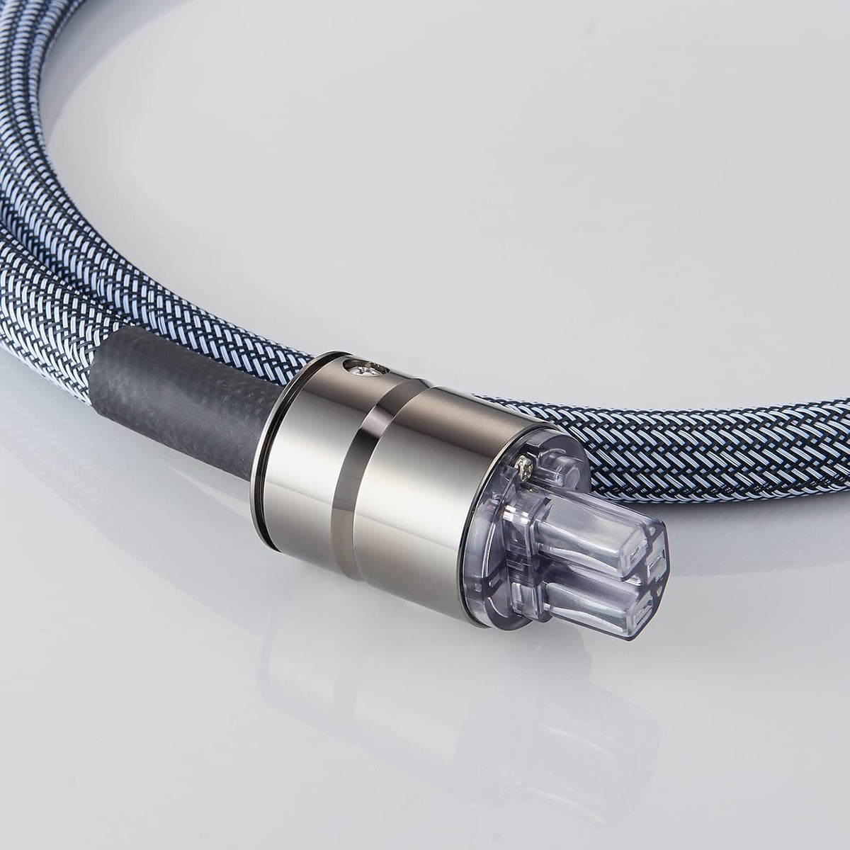 12AWG Audiophile Power Cable with Braided Sleeves, 5FT N278