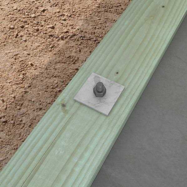 3 in. x 3 in. Bearing Plate with 1/2 in. Bolt Dia X537