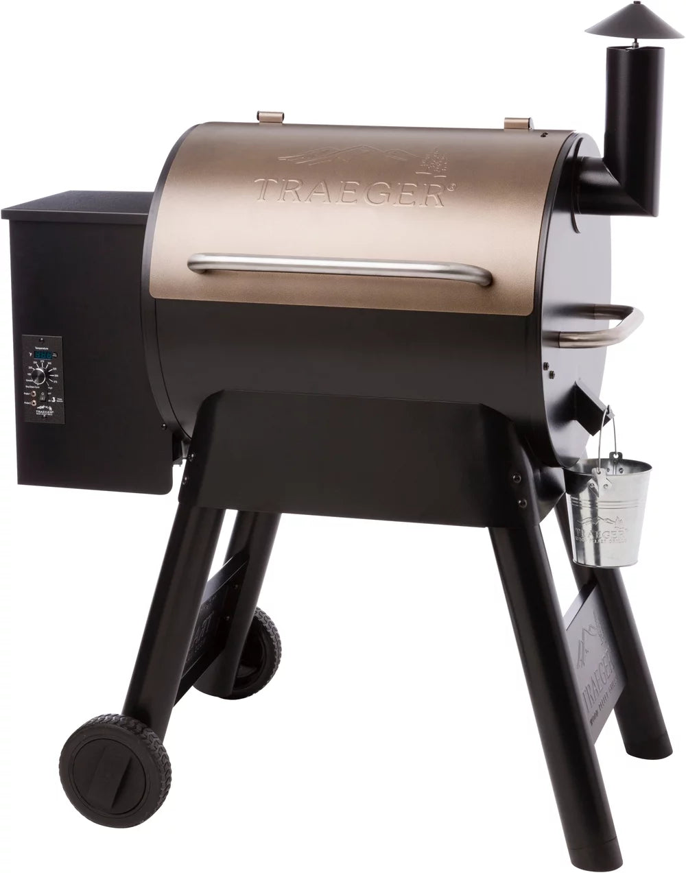 Bronze Wood Pellet Grill and Smoker Q48618