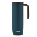 18oz Vacuum Insulated Stainless Steel Travel Mug with Side Handle and Leak-Proof Slider Lid U44979