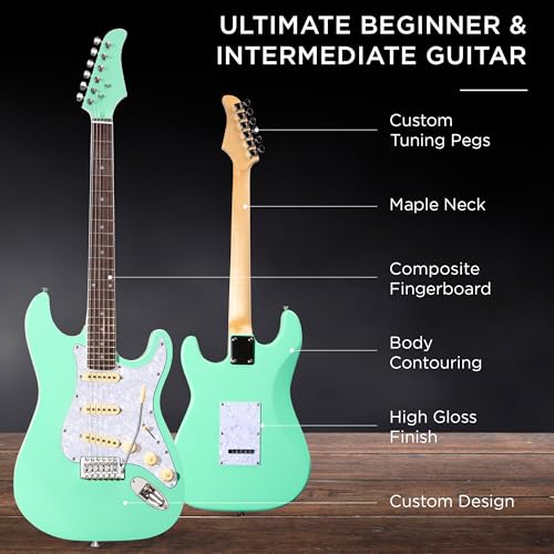 Sunburst Full Size Electric Guitar Starter Kit with Case Q536
