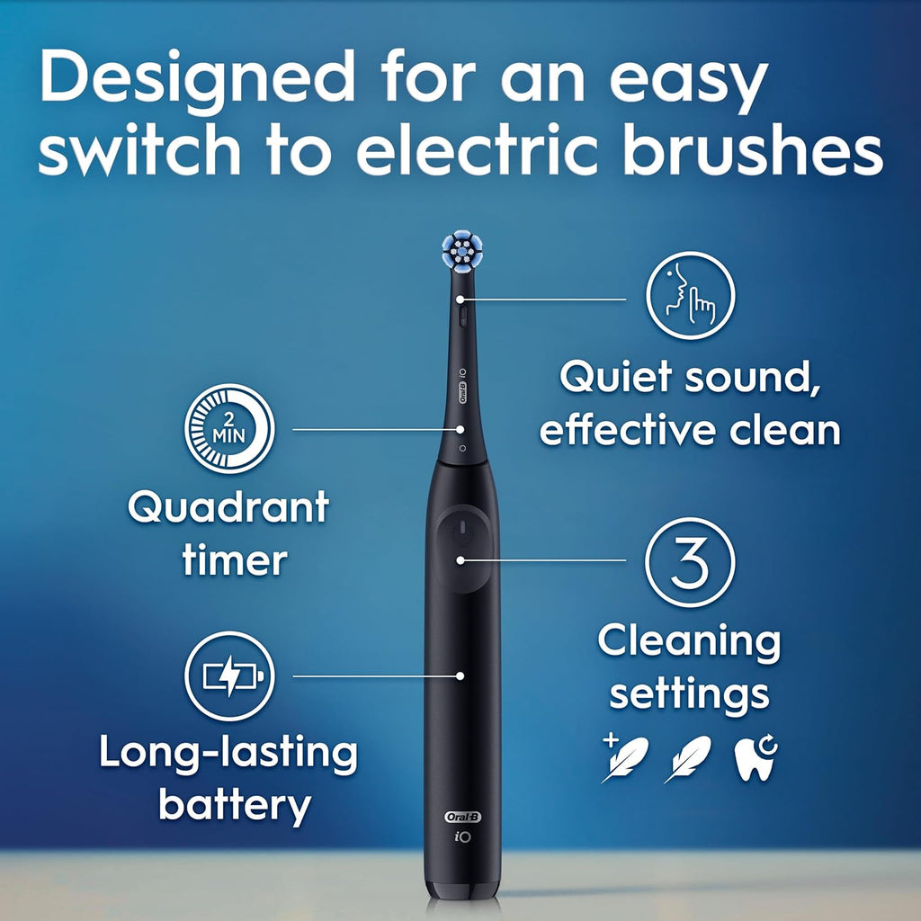 Night Black Rechargeable Electric Toothbrush with 2 Brush Heads P596494