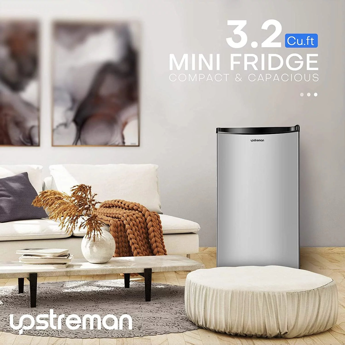 3.2 Cu.Ft Single Door Mini Fridge with Freezer S963