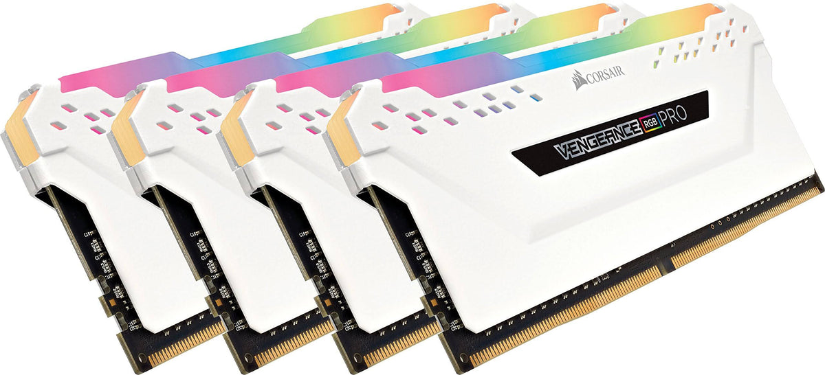32GB (4x8GB) DDR4 3600MHz C18 LED Desktop Memory White K67724