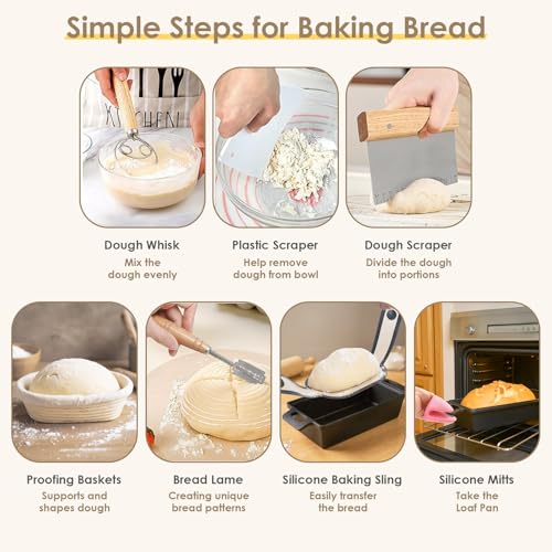 2 in 1 Cast Iron Loaf Pan with Lid, 9×5 Inch Bread Baking Pans, Pre-Seasoned (2 Piece Set) Z94569