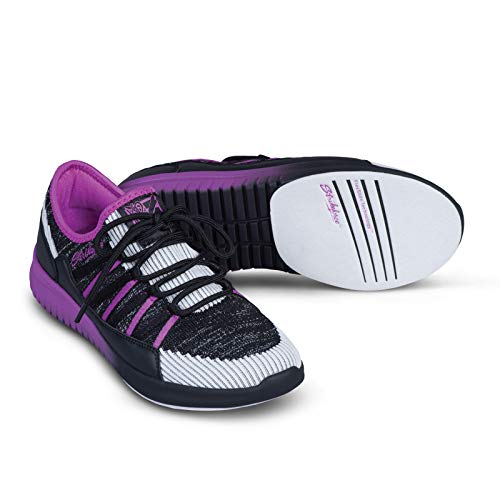 Black/Purple Lightweight Women's Bowling Shoe D133