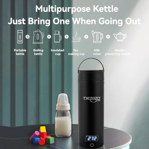 White 304 Stainless Steel Electric Kettle F1296