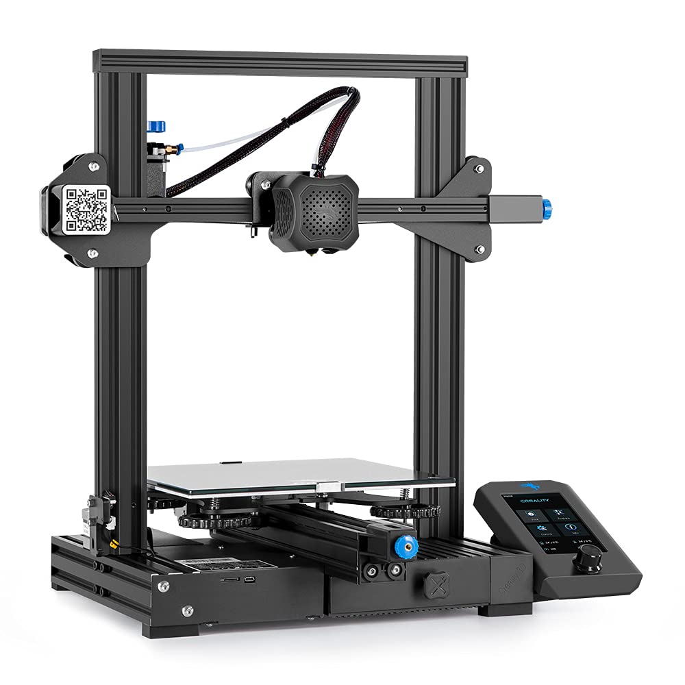 3D Printer with Carborundum Glass Platform 8.66x8.66x9.84 Inch Printing Size H2042