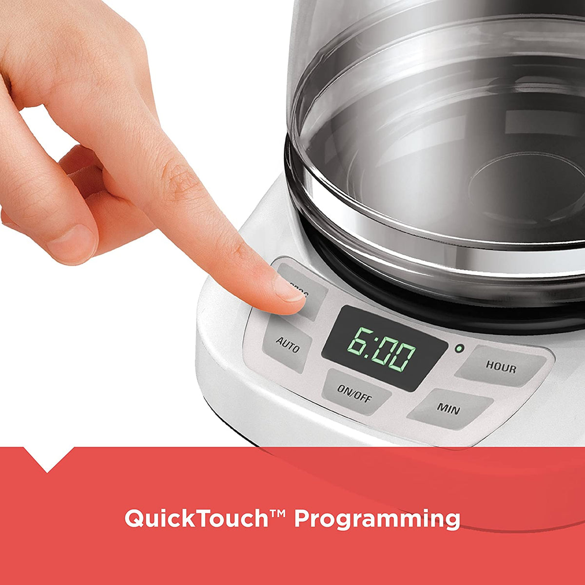 12 Cup White Programmable Coffee Maker I480