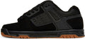 Black/Gum Low Top Skate Shoe P7869