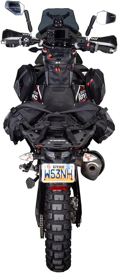 Black/Tan Luggage System with Small Dry Duffel & Bottle Holders H911