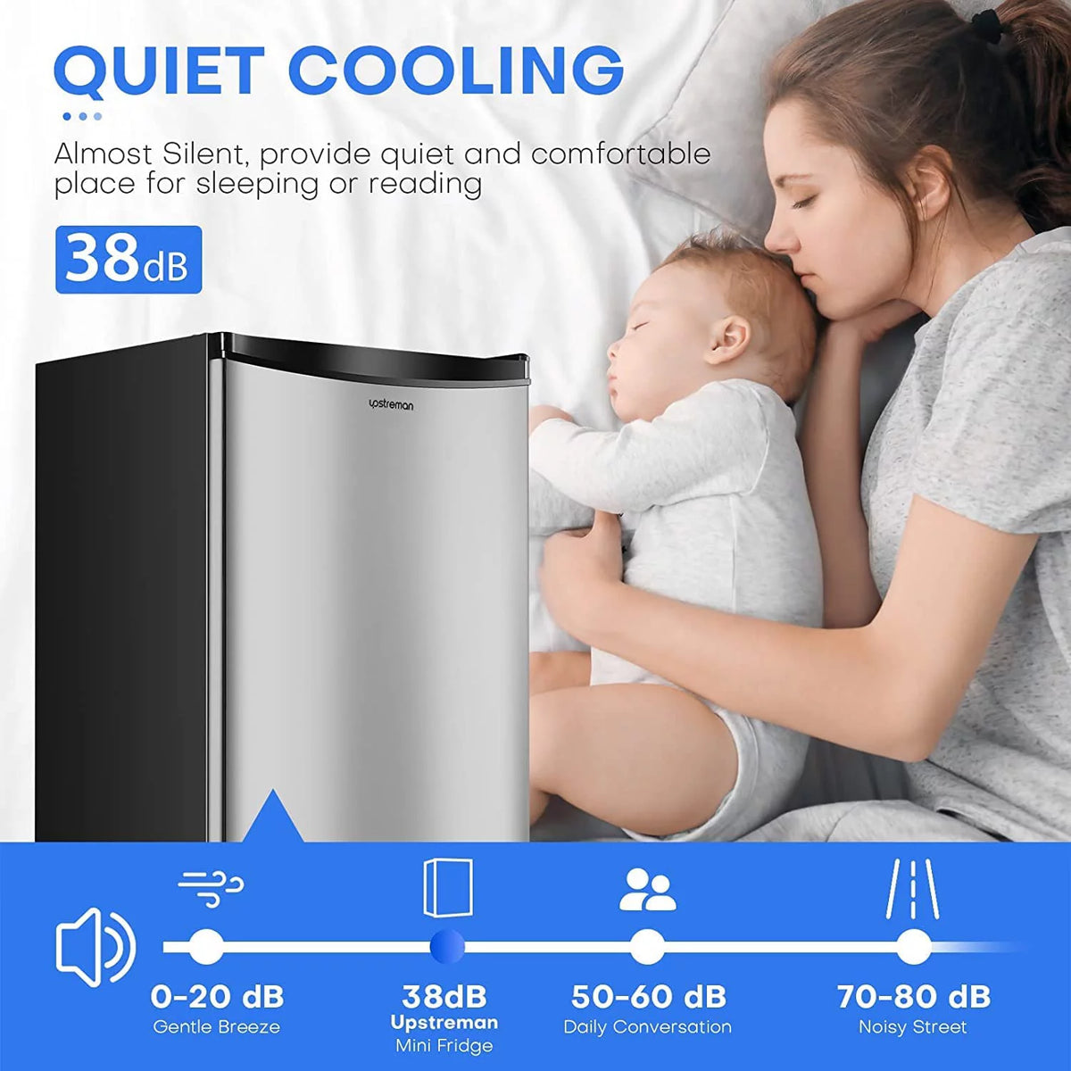 3.2 Cu.Ft Single Door Mini Fridge with Freezer S963