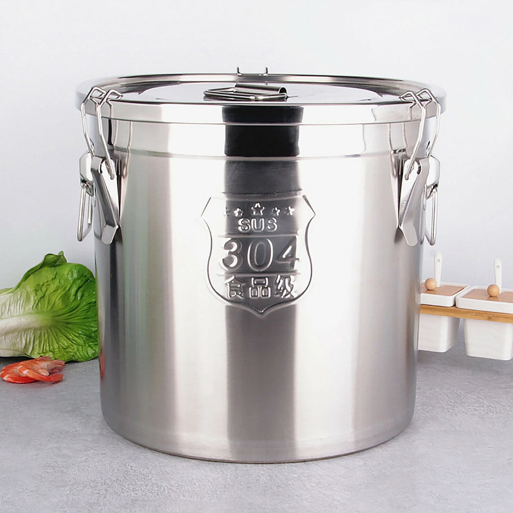 6L Stainless Steel Airtight Rice Container I651056
