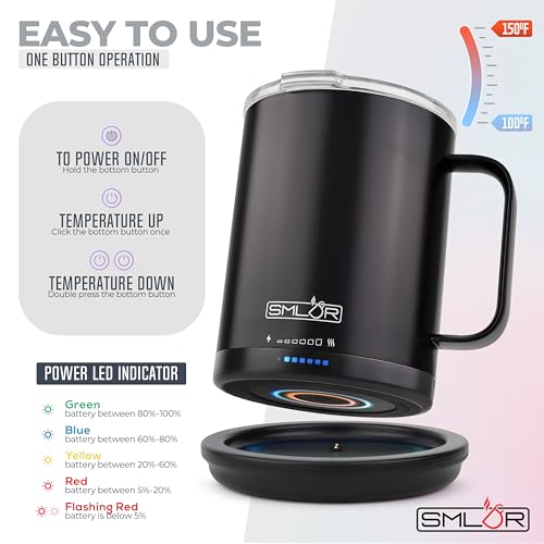 14 oz Self-Heating Battery Powered Mug Y29364